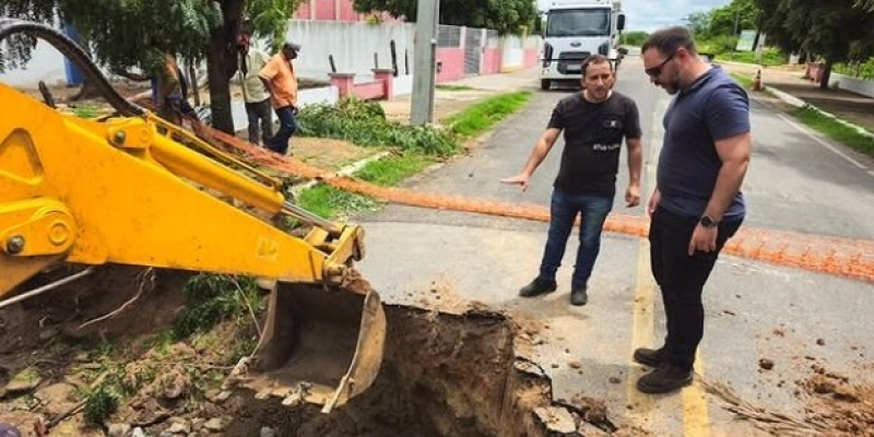 Prefeitura de Aparecida inicia ações para recuperar trecho da PB 359 danificado pelas chuvas
