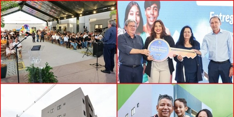 João Azevêdo entrega apartamentos do Residencial Porto Resort, em João Pessoa e comemora mais de 23 mil unidades entregues e em construção na Paraíba