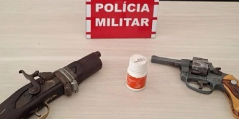 Homem é preso pela polícia militar por maus-tratos contra pai idoso e posse de armas em Cajazeiras