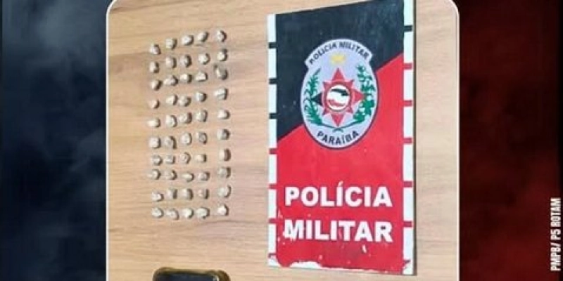 ROTAM prende suspeito por tráfico de drogas no bairro Frei Damião, em Sousa