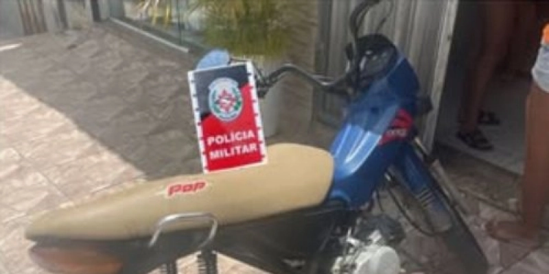 Polícia Militar apreende motocicleta adulterada e conduz menor infrator em Bonito de Santa Fé