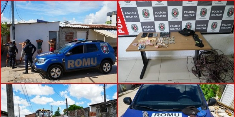 Operação remove obstáculos das ruas e prende três suspeitos, em João Pessoa