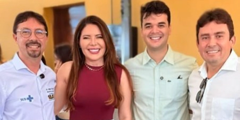 Amanda Silveira participa do lançamento das carretas de exames de imagem em Sousa