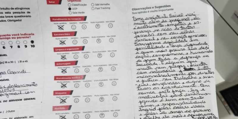 Canal de diálogo: Ouvidoria do Hospital Edson Ramalho atinge índice de 82% de satisfação do usuário