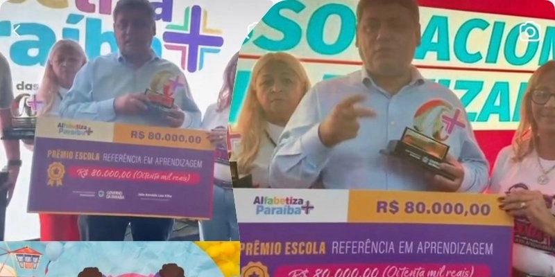Rede municipal de Vieirópolis conquista destaque em avaliação estadual de ensino