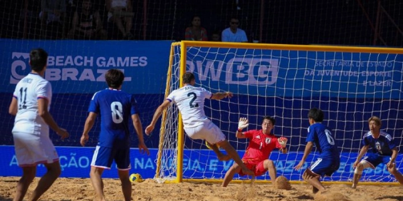 Paraíba World Beach Games: Japão vence EUA na abertura da Copa das Nações de Beach Soccer