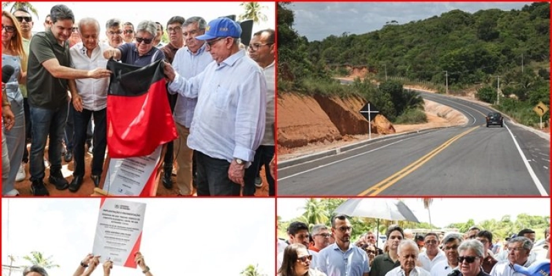 João Azevêdo entrega obras de mobilidade no valor de R$ 30,1 milhões no Litoral Sul e reafirma compromisso do Governo da Paraíba com região