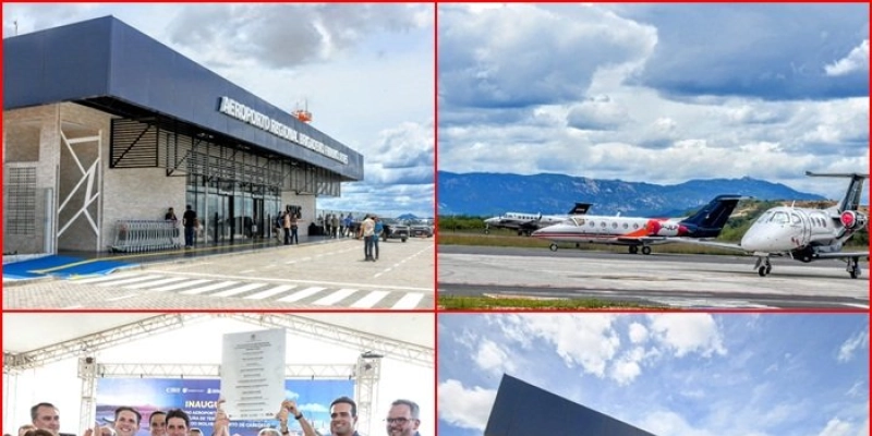 João Azevêdo e ministro Sílvio Costa Filho entregam aeroporto de Patos e asseguram desenvolvimento no Sertão