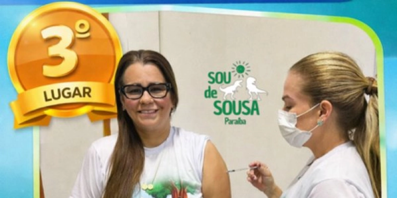 Sousa conquista 3º lugar na Paraíba em mobilização contra a Influenza