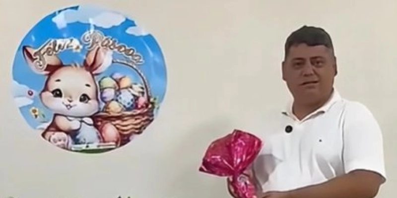 Thially Aristóteles anuncia entrega de ovos de Páscoa para crianças em Vieirópolis
