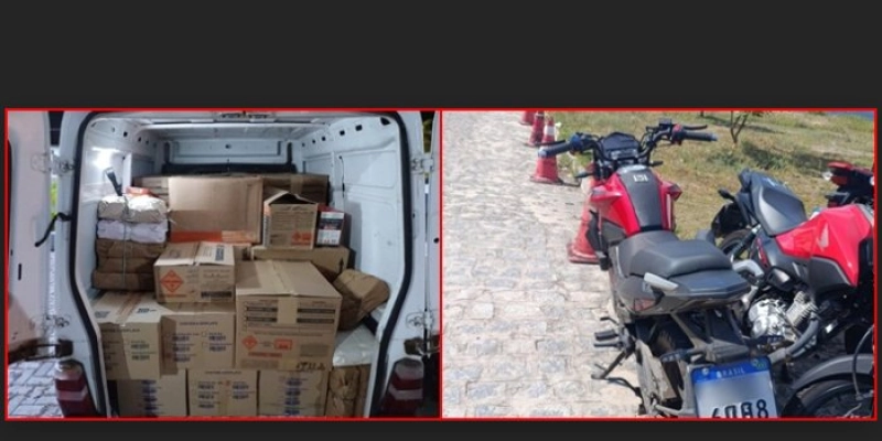 PRF flagra dois condutores embriagados, mercadoria transportada sem nota fiscal e apreende veículo adulterado