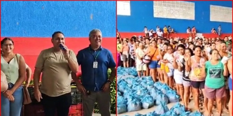 Semana Santa em Aparecida: Prefeito João Neto entrega 700 cestas e peixes para famílias carentes