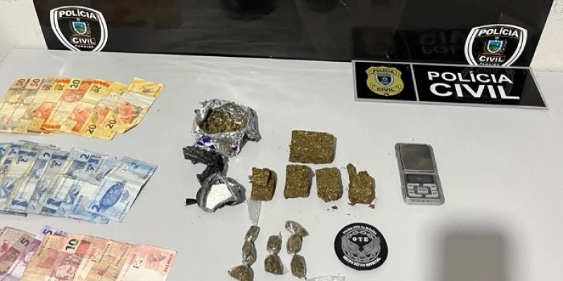 Operação da Polícia Civil prende homem por tráfico de entorpecentes no interior da Paraíba