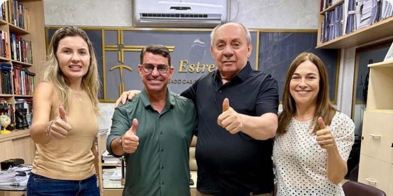 Dinho Dowsley recebe em Sousa apoio de João Estrela, e da Vereadora Johanna para Deputado Estadual