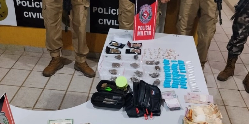 Polícia militar conduz suspeitos à delegacia e apreende drogas nas cidades de São Bento e Paulista