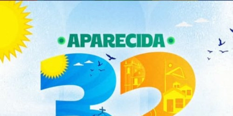 Aparecida celebra 32 anos de emancipação com marca que exalta história e desenvolvimento