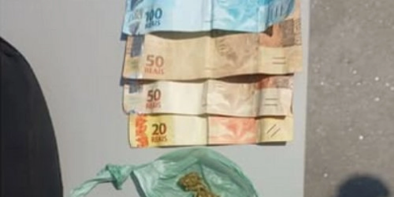 PM é acionada em ocorrência de desordem e localiza homem suspeito com droga em Cachoeira dos Índios