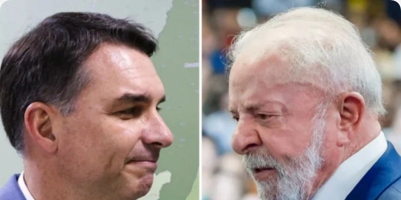 Flávio Bolsonaro lidera Lula com diferença próxima de 6 pontos em cenário de 2º turno