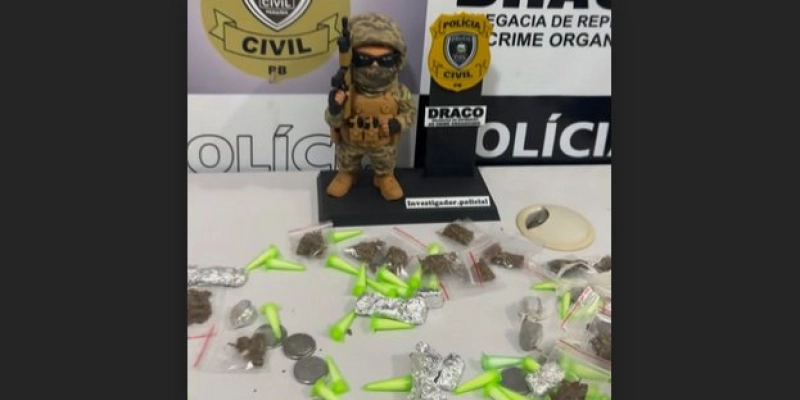 DRACO apreende cerca de quatro quilos de drogas e prende mulher na Paraíba