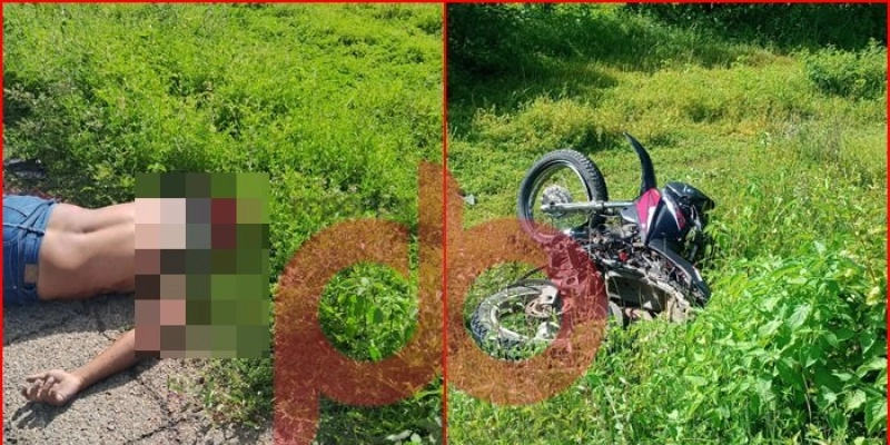 Acidente fatal deixa motociclista morto na PB-359, próximo à Santa Cruz; Vídeo