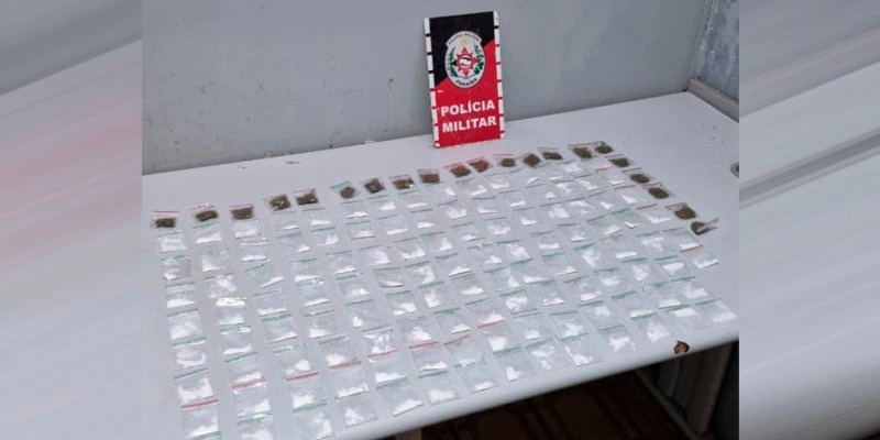 Polícia militar apreende adolescente por tráfico de drogas
