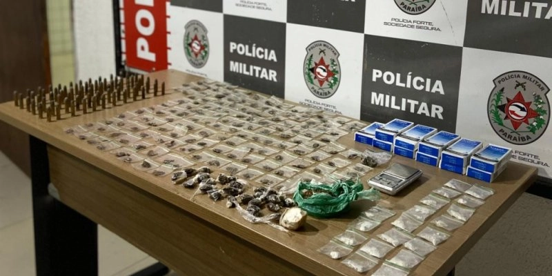 Força Tática do 5º BPM apreende drogas e munições 