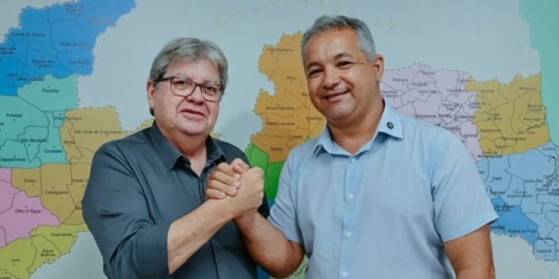 Prefeito de São Francisco oficializa apoio à pré-candidatura de João Azevêdo ao Senado