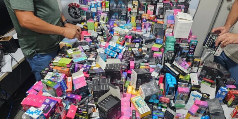 Polícia Civil fecha, na PB, “loja virtual” de vapes e apreende carga vinda do Paraguai