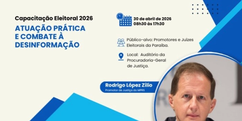 Eleições 2026: promotores e juízes eleitorais participam de capacitação no MPPB