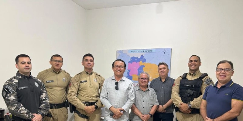 Entidades empresariais de Sousa se reúnem com novo comando do 14º BPM para alinhar segurança no comércio