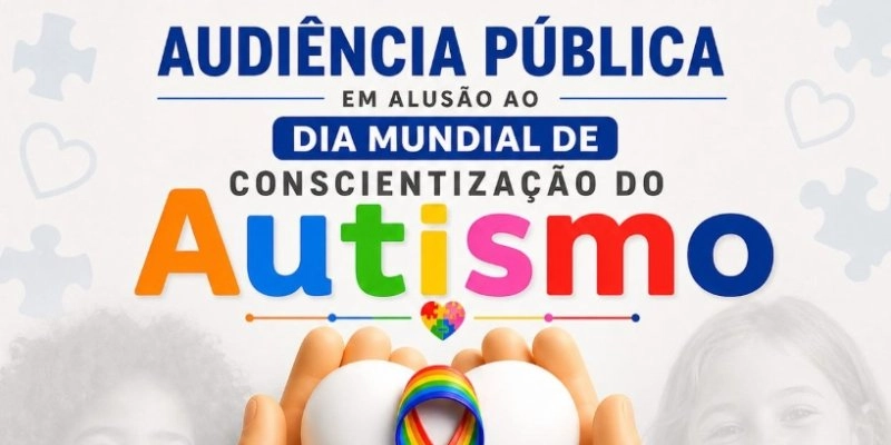 Câmara de Sousa promove audiência pública sobre conscientização do autismo