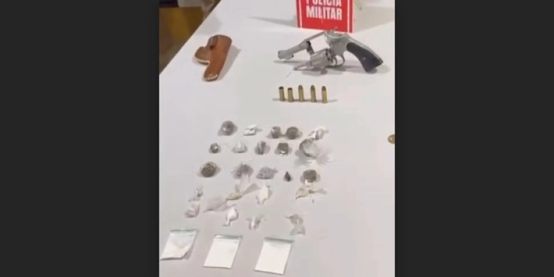 Drogas e arma de fogo são retiradas de circulação pela Polícia Militar em Catolé do Rocha