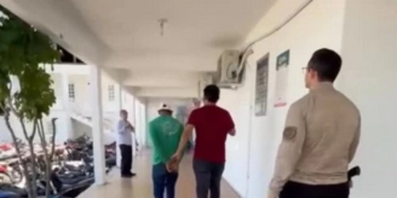 Homem é preso por ameaçar ex-mulher com faca e quebrar câmeras de segurança, no Sertão