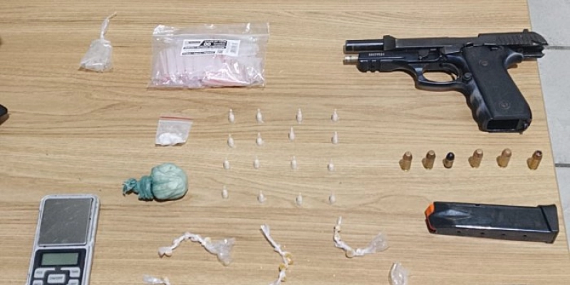 PRISÃO: Polícia Civil prende suspeito em flagrante por tráfico de drogas e posse ilegal de arma de fogo