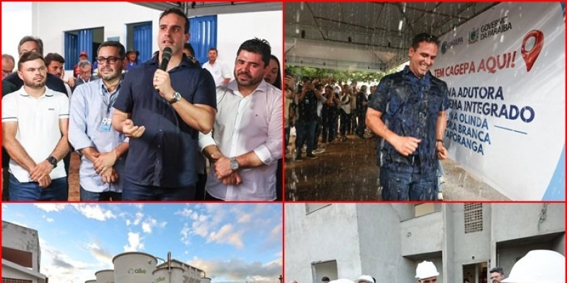Lucas Ribeiro entrega nova adutora de Itaporanga e visita construção de 100 unidades habitacionais no município