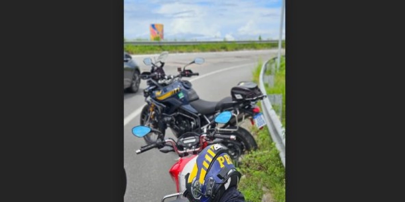 Videomonitoramento e fiscalização da PRF flagram moto com placa de carro e recuperam veículo roubado na BR-230