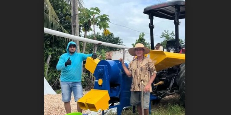 Apoio ao campo: Nova debulhadora já está atendendo produtores rurais de Vieirópolis