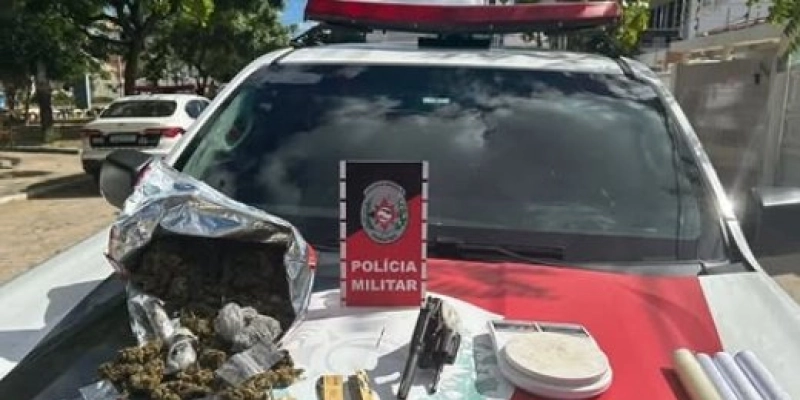 Homem é detido com droga e arma de fogo em apartamento de Patos
