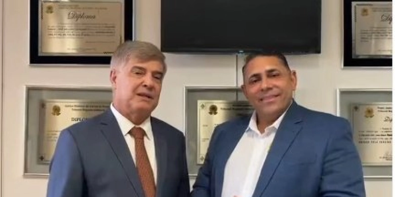 Wellington Roberto recebe João Neto e reafirma apoio ao município de Aparecida