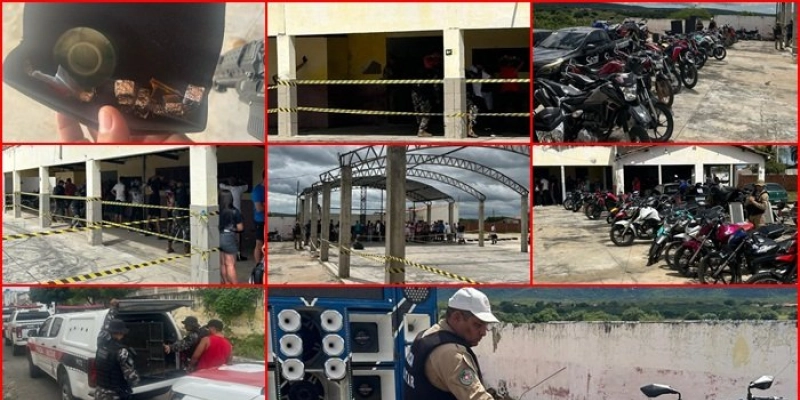 Força integrada da PM fecha evento clandestino de “Grau” e apreende droga em Santa Cruz