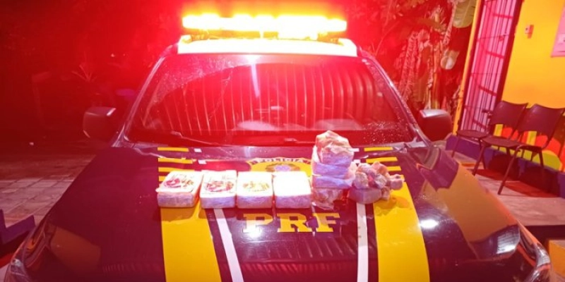 Na Paraíba - PRF tira de circulação aproximadamente 7 kg de crack escondidos em veículo na BR-230
