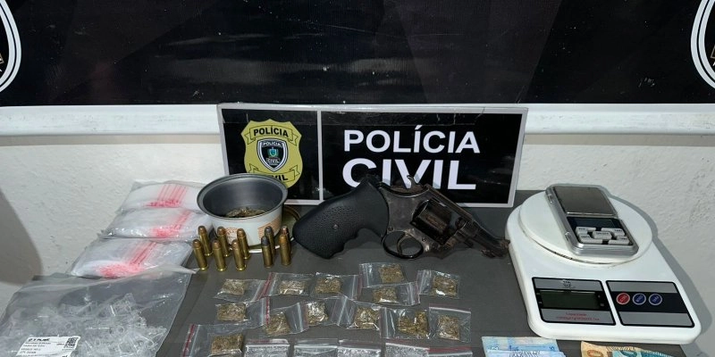 Operação resulta em prisão por tráfico e apreensão de arma de fogo