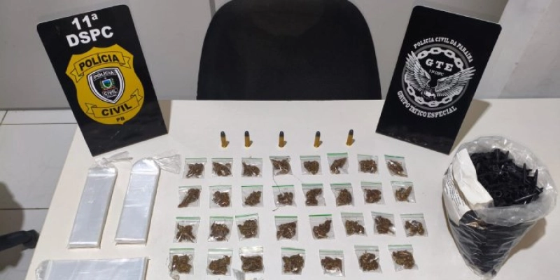 Polícia Civil prende suspeito de tráfico de drogas em flagrante