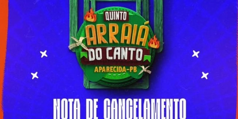 Prefeitura de Aparecida cancela programação do 5º Arraiá do Canto após falecimento de jovem no município