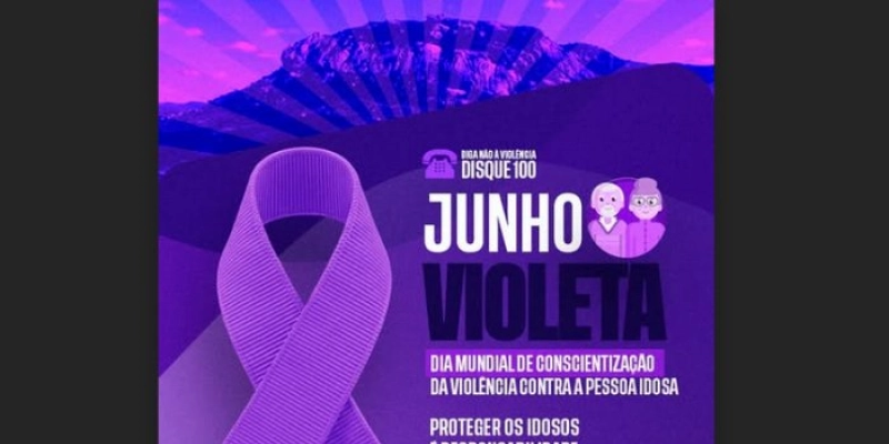 Junho Violeta: Prefeitura de Vieirópolis lança campanha de combate à violência contra o idoso