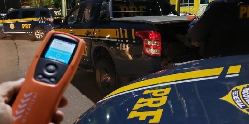 PRF na Paraíba flagra três condutores embriagados, crime tributário e tira arma de fogo de circulação