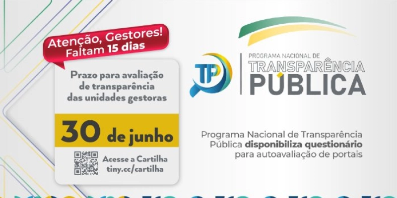 TCE alerta gestores para prazo de autoavaliação do Programa Nacional de Transparência Pública