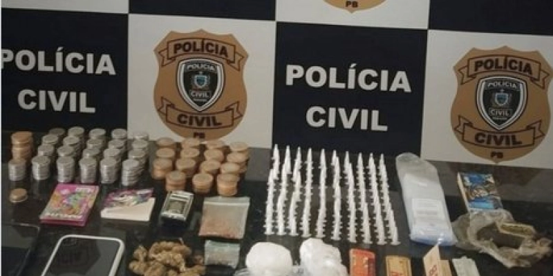 Ação da Polícia Civil prende dois homens em flagrante por tráfico de drogas