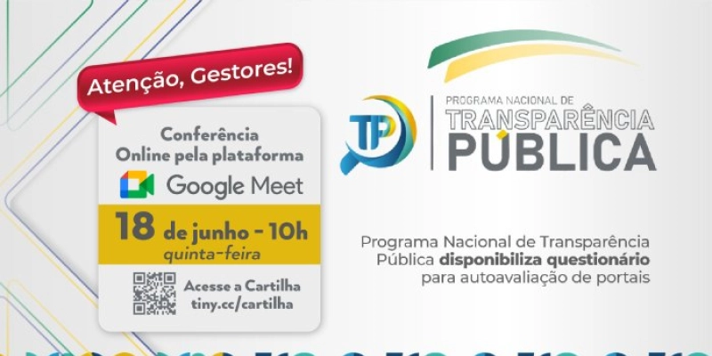 TCE-PB promove conferência online para incentivar adesão dos municípios ao Programa Nacional de Transparência Pública