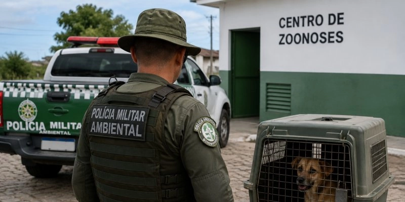 Homem é preso por maus-tratos a cachorro e multado pela Polícia Ambiental